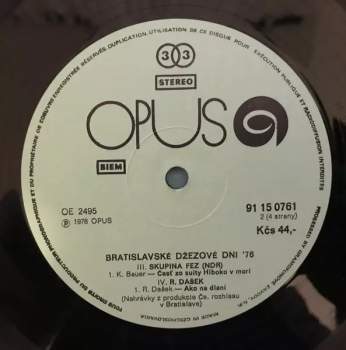 Various: Bratislavské Džezové Dni 1976