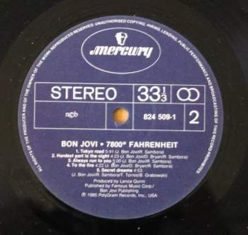 Bon Jovi: 7800° Fahrenheit