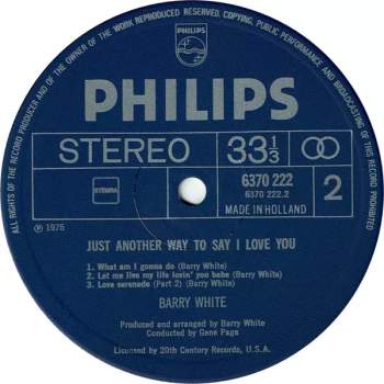 Barry White: Just Another Way To Say I Love You