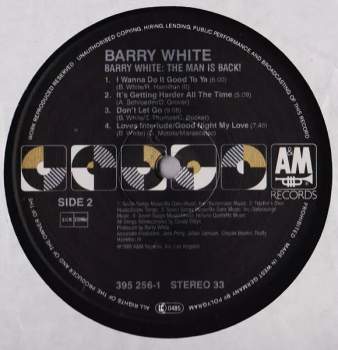 Barry White: Barry White: The Man Is Back!