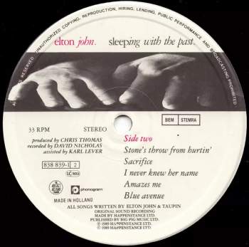 Elton John: Sleeping With The Past