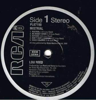 Lou Reed: Mistrial