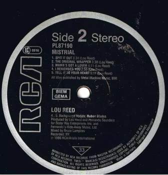 Lou Reed: Mistrial