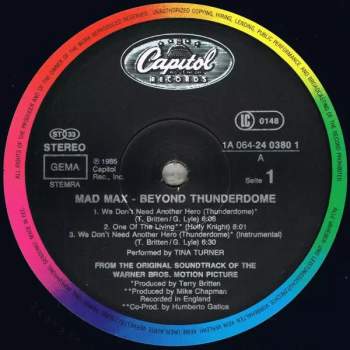 Tina Turner: Mad Max - Beyond Thunderdome - Original Motion Picture Soundtrack