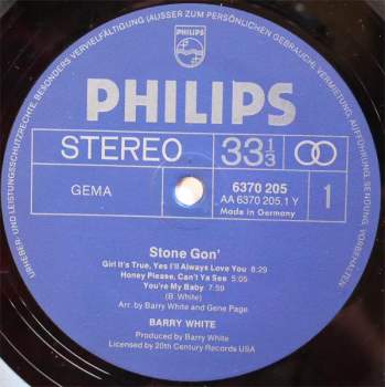 Barry White: Stone Gon'