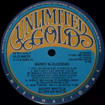 Barry White: Barry & Glodean