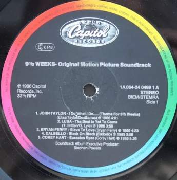 Various: 9½ Weeks (Original Motion Picture Soundtrack)