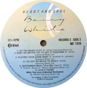 Barry White: Heart And Soul