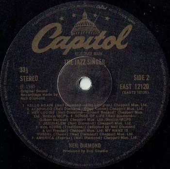 Neil Diamond: The Jazz Singer (Original Songs From The Motion Picture)