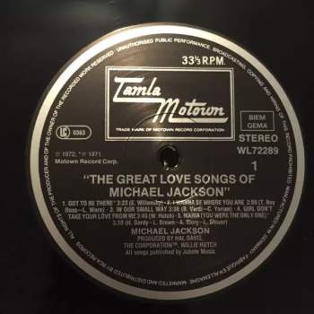 Michael Jackson: The Great Love Songs Of Michael Jackson