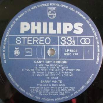 Barry White: Can't Get Enough