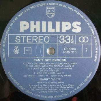Barry White: Can't Get Enough