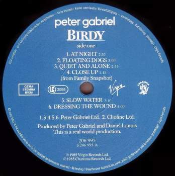 Peter Gabriel: Birdy (Music From The Film By Peter Gabriel)