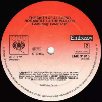Bob Marley & The Wailers: The Birth Of A Legend