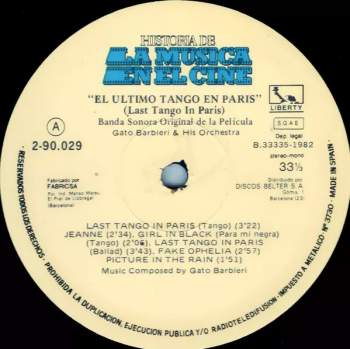 Gato Barbieri: Last Tango In Paris