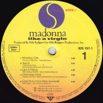 Madonna: Like A Virgin
