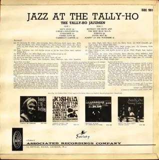 The Tally Ho Jazzmen: Jazz At The Tally Ho