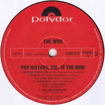 The Who: Pop History Vol 4