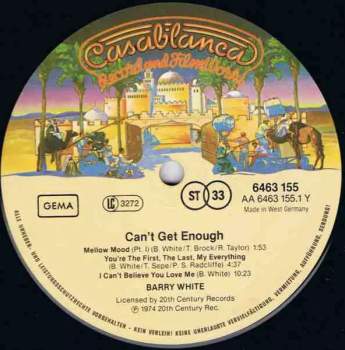 Barry White: Can't Get Enough
