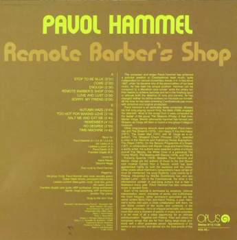 Pavol Hammel: Remote Barber's Shop