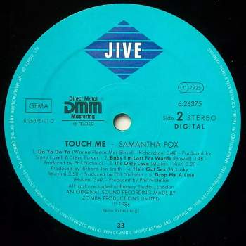 Samantha Fox: Touch Me