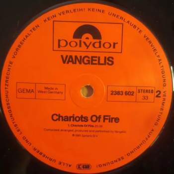 Vangelis: Chariots Of Fire (Music From The Original Soundtrack)