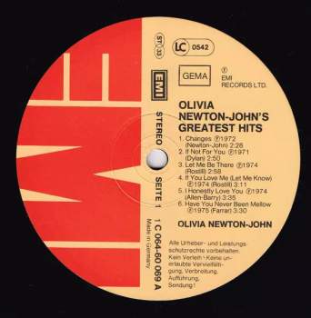 Olivia Newton-John: Olivia Newton-John's Greatest Hits
