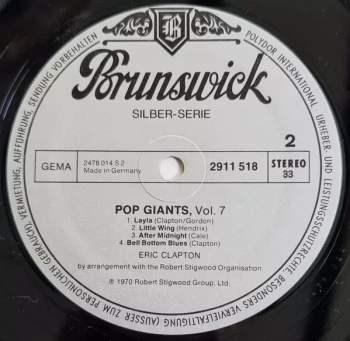 Eric Clapton: Pop Giants, Vol. 7