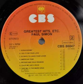 Paul Simon: Greatest Hits, Etc.