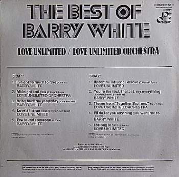 Barry White: Best Of Barry White, Love Unlimited / Love Unlimited Orchestra