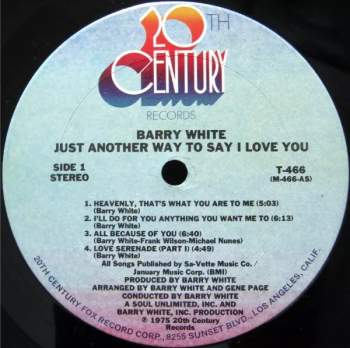 Barry White: Just Another Way To Say I Love You
