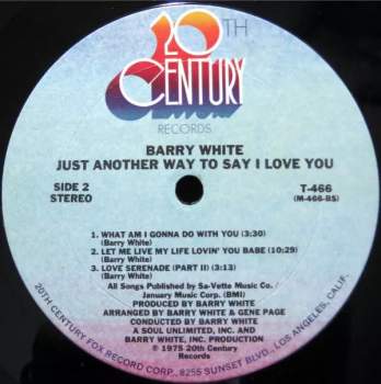 Barry White: Just Another Way To Say I Love You