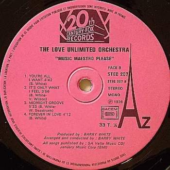 Love Unlimited Orchestra: Music Maestro Please