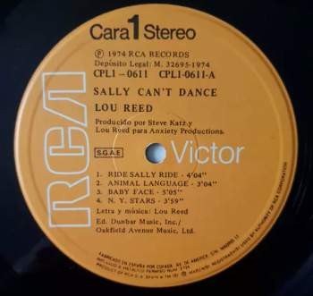 Lou Reed: Sally Can't Dance