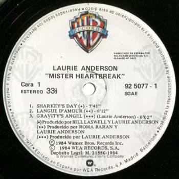 Laurie Anderson: Mister Heartbreak