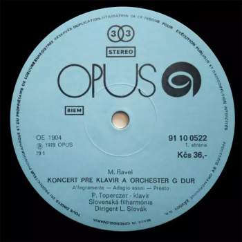 Slovak Philharmonic Orchestra: Piano Concertos (G Major / No. 5 G Major)