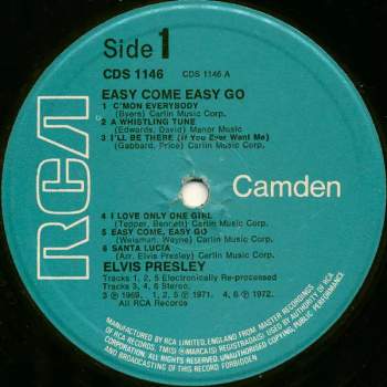 Elvis Presley: Easy Come, Easy Go