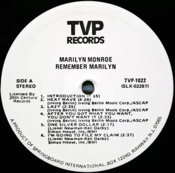 Marilyn Monroe: Remember Marilyn