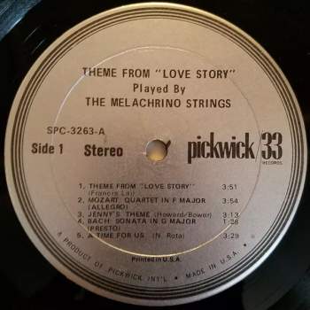 The Melachrino Strings: Theme From "Love Story" Played By The Melachrino Strings