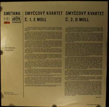 Bedřich Smetana: Smyčcové Kvartety