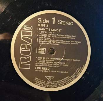 Lou Reed: I Can't Stand It