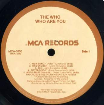 The Who: Who Are You