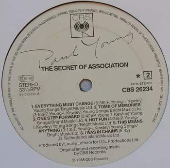 Paul Young: The Secret Of Association