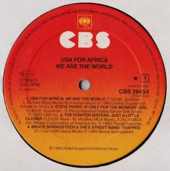 USA For Africa: We Are The World