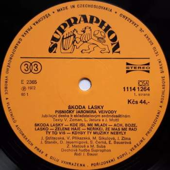 Jaromír Vejvoda: Škoda Lásky