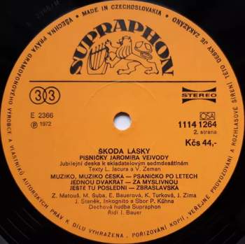 Jaromír Vejvoda: Škoda Lásky