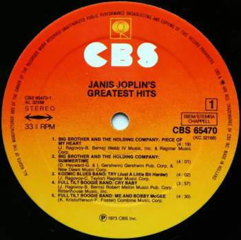 Janis Joplin: Janis Joplin's Greatest Hits