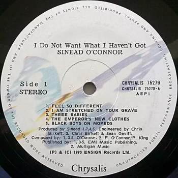 Sinéad O'Connor: I Do Not Want What I Haven't Got