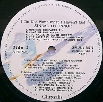 Sinéad O'Connor: I Do Not Want What I Haven't Got