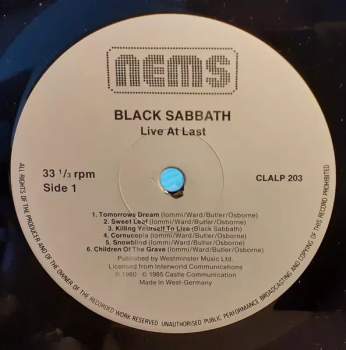 Black Sabbath: Live At Last
